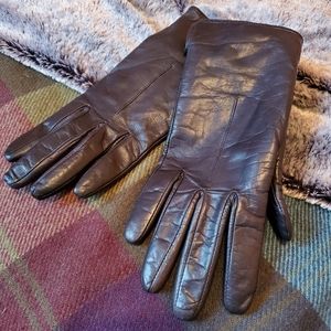 Black Leather Gloves
